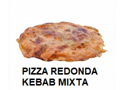 PIZZA REDONDA KEBAB 200G