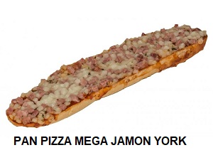 PAN PIZZA MEGA JAMON YORK 190G