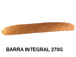 PAN BARRA INTEGRAL 100% 250G