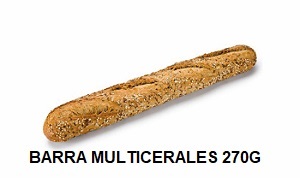 PAN BARRA MULTICEREALES 270G