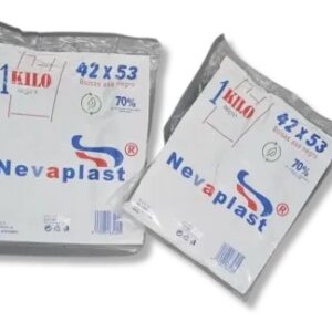 NEVAPLAST BOLSA ASA BLANCA REUTIL 42x53 70% 1KG