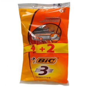 BIC 3 MAQ.AFEITAR SENSITIVE 4+2U