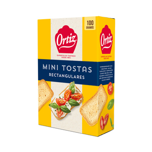 ORTIZ BIMBO MINITOSTAS  RECTANGULARES 100G