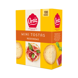 ORTIZ BIMBO MINITOSTAS REDONDAS 100G