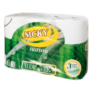 NICKY PAPEL HIG.ALOE VERA 6U