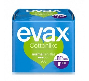 EVAX COTTON NORMAL SIN ALAS 20U