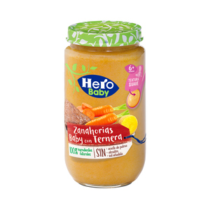 HERO BABY TERNERA DELICIAS ZANAHORIAS BABY 235G