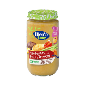 HERO BABY MENESTRA TERNERA JAMON 235G