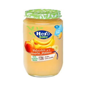 HERO BABY MELOCOTON DE LA HUERTA Y PLATANO 190G