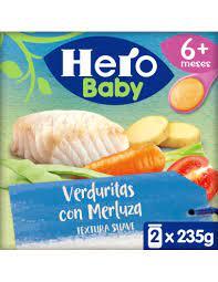 HERO BABY VERDURITAS CON  MERLUZA  235G